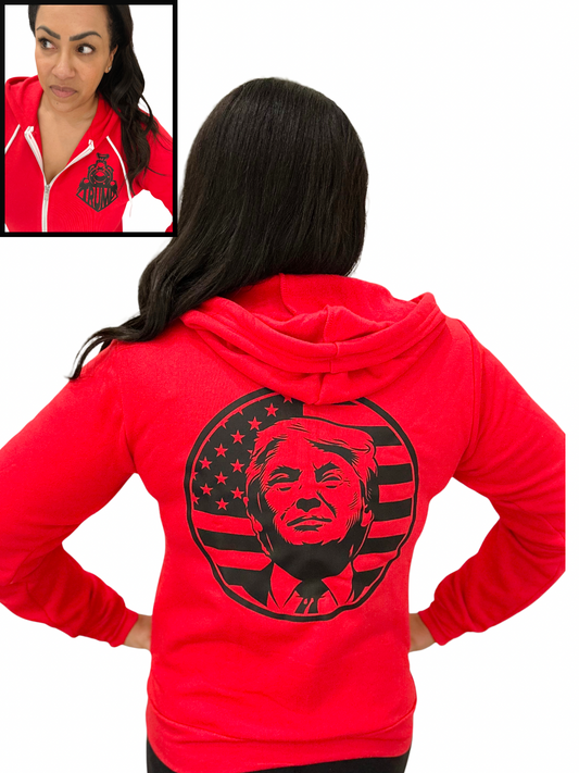 Trump Train Zip Up Hoodie