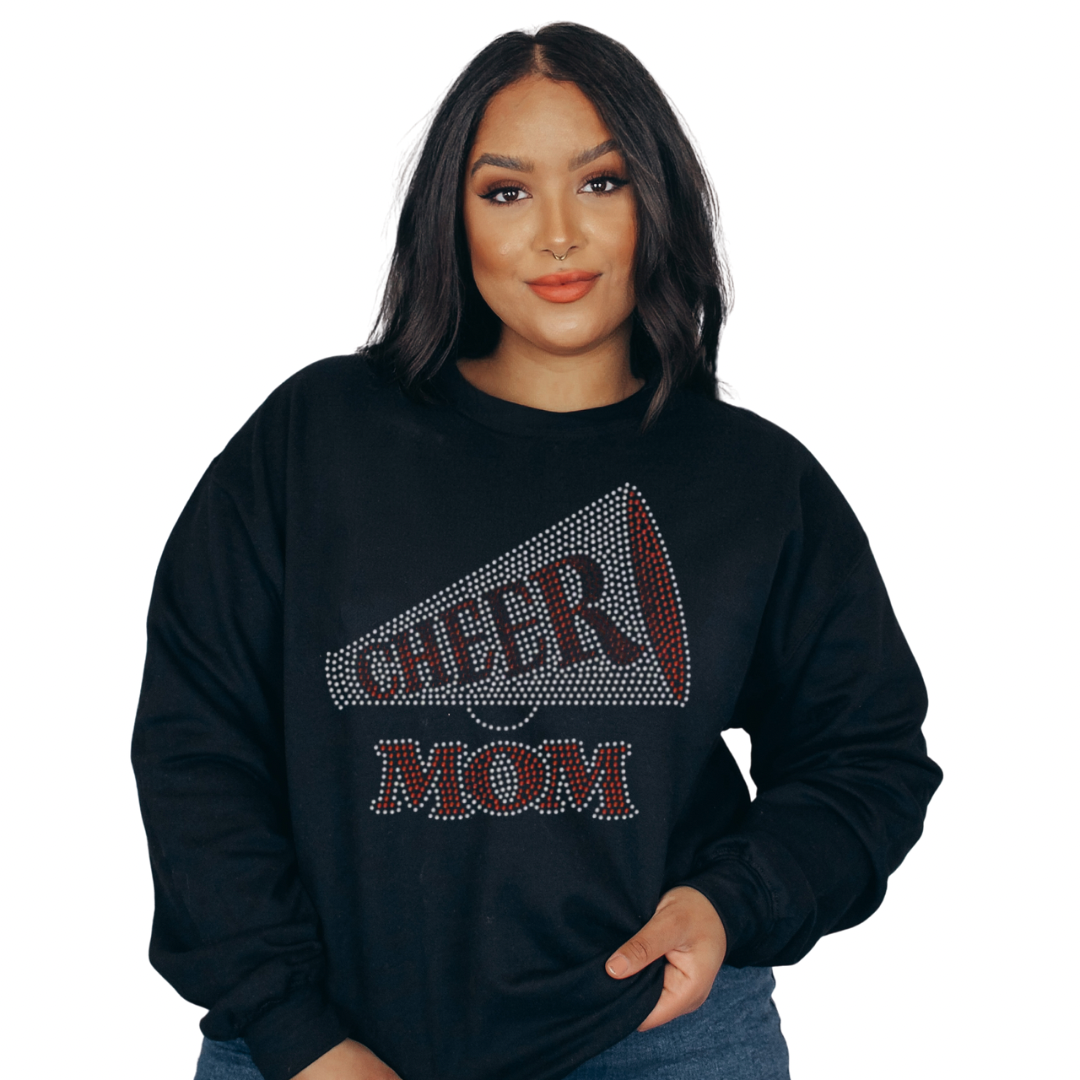 Rhinestone Cheer Mom - Custom Colors Pre-Order